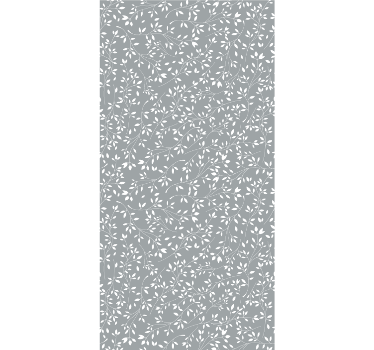 Papel de parede folhas silhueta frondosa - TenStickers