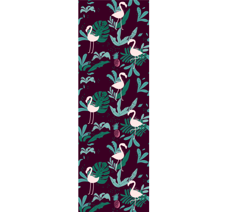 papel de parede animais flamingo tropical - TenStickers
