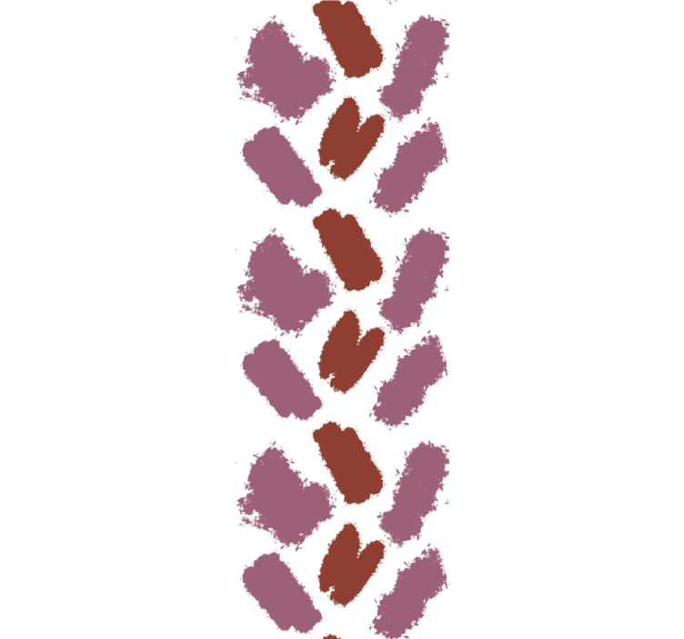 Papel de parede abstracto pinceladas marrons - TenStickers