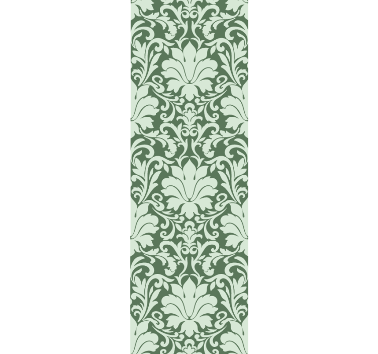 papel de parede floral elegante motivo de folhagem - TenStickers