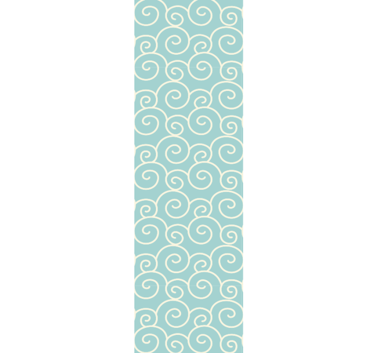 papel de parede ornamental espirais rodopiantes - TenStickers