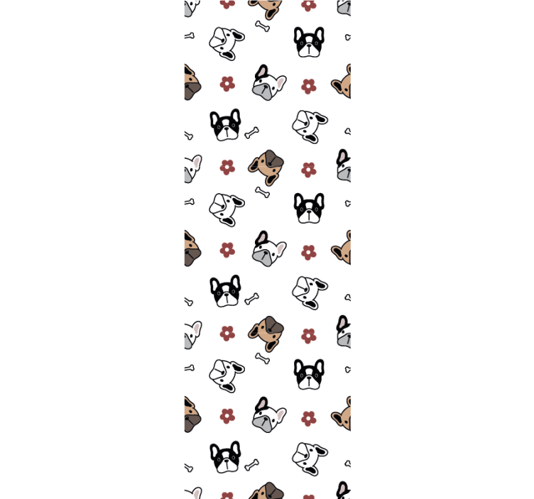 Papel de parede cães conjunto de doodle canino - TenStickers