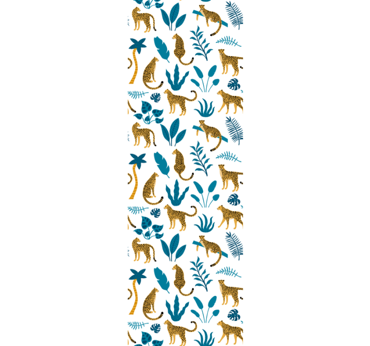 papel de parede animais selva fauna flora - TenStickers