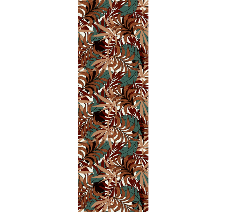 Papel de parede folhas mural botânico abstrato - TenStickers