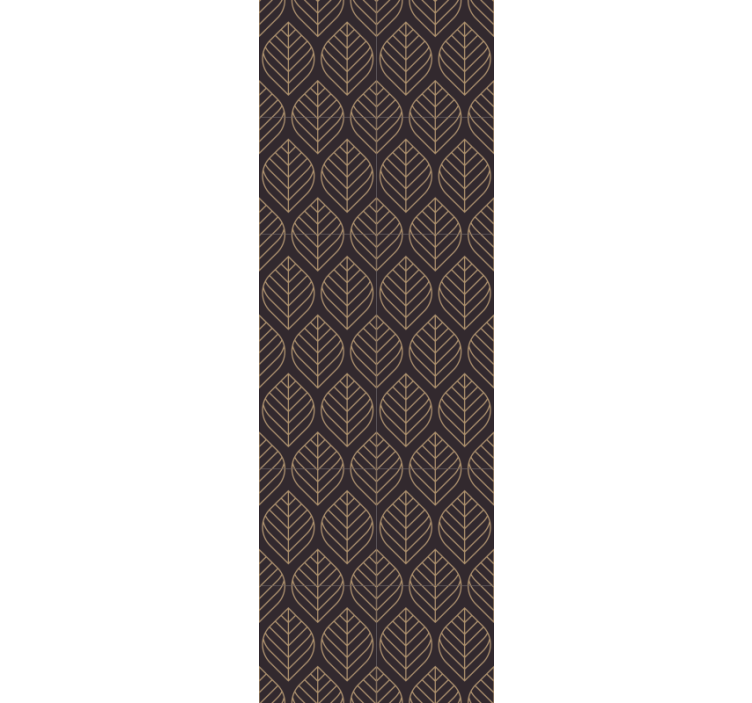 Papel de parede folhas elegância de padrão de folha - TenStickers