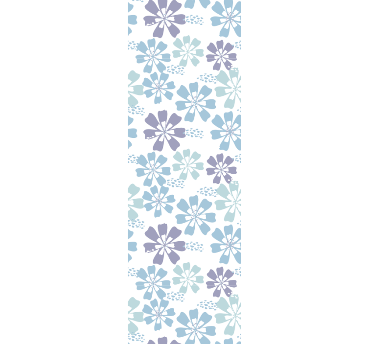 papel de parede flores tema padrão floral - TenStickers