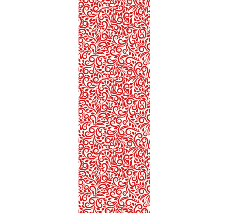 papel de parede floral redemoinhos ornamentais - TenStickers