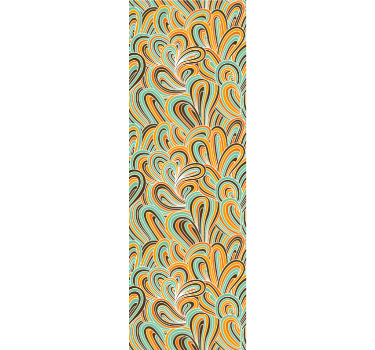 Papel de parede abstracto motivo giratório - TenStickers