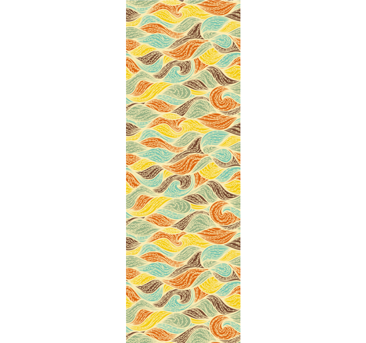 Papel de parede abstracto motivos rodopiantes - TenStickers