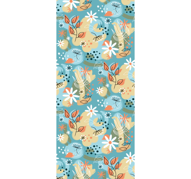 papel de parede flores brisa floral - TenStickers