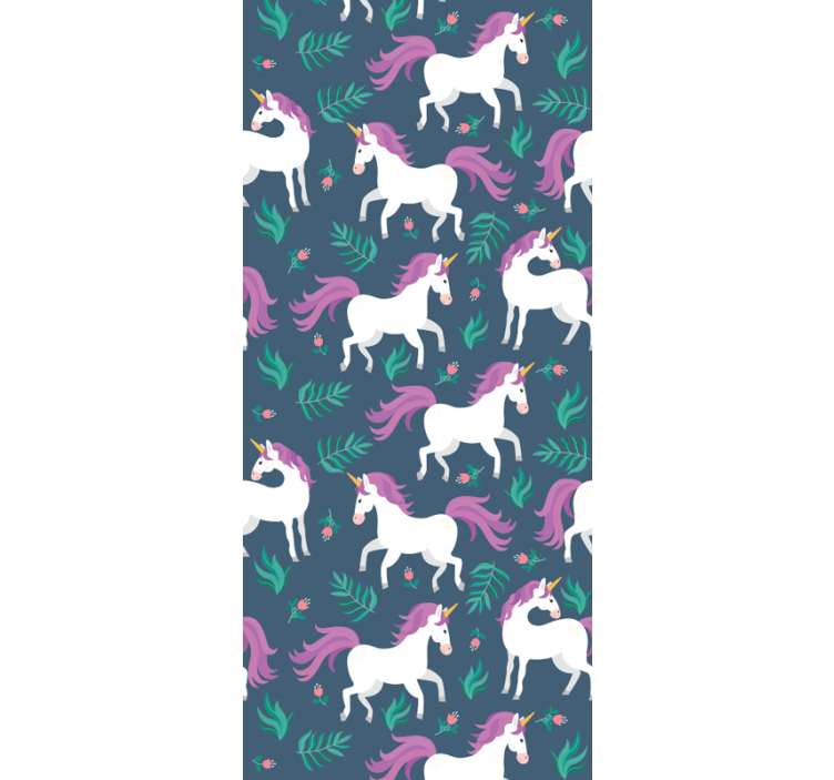 Papel de parede cavalos unicórnios mágicos - TenStickers
