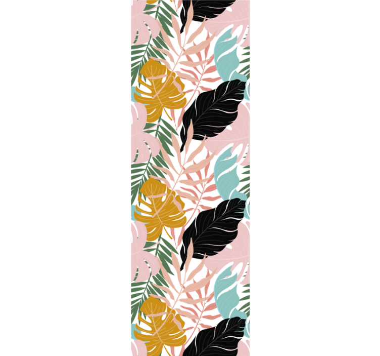 Papel de parede folhas variedade de folhagens exóticas - TenStickers