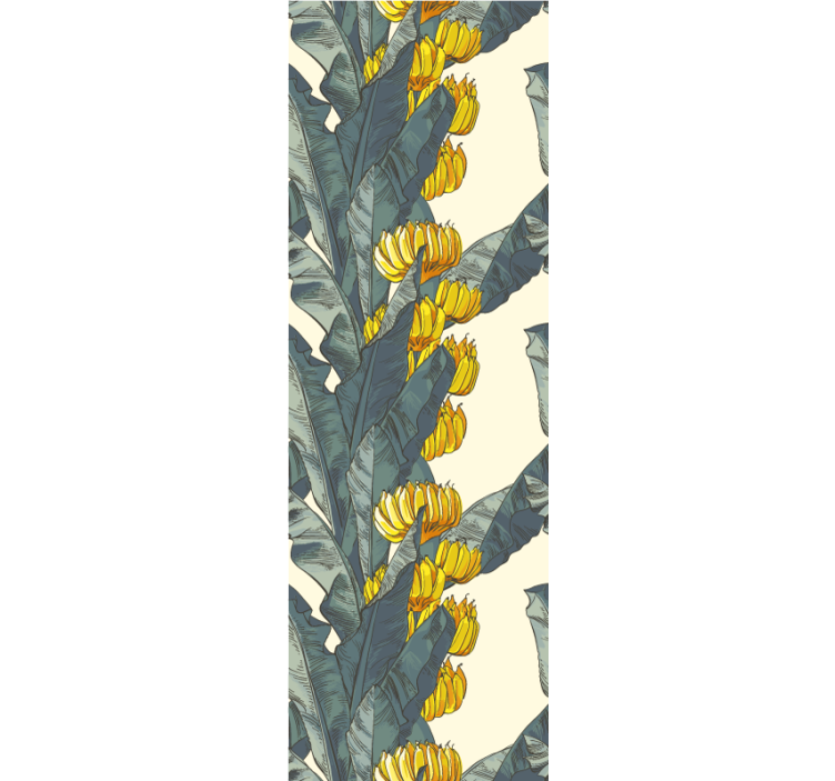 Papel de parede natureza florais de folhas de bananeira - TenStickers