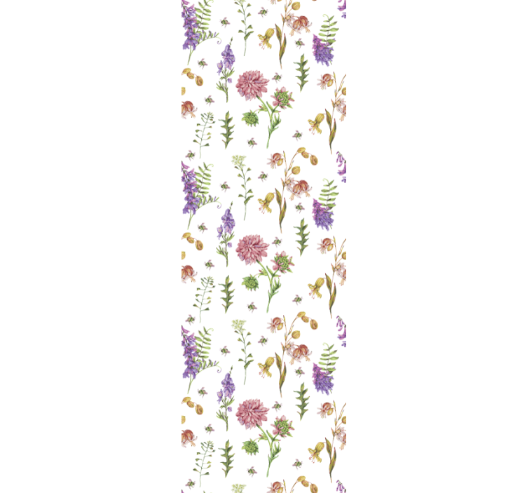 papel de parede flores flores silvestres botânicas - TenStickers