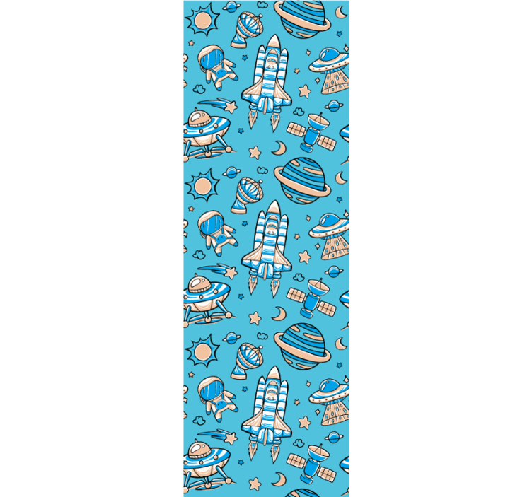 Papel de parede moderno fantasia de exploração espacial - TenStickers