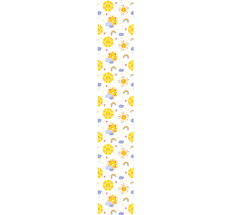 papel de parede quarto de bebé sol alegre - TenStickers