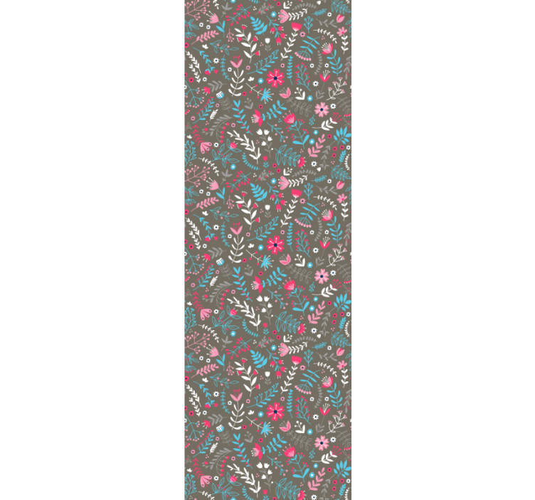 papel de parede floral Estampa floral colorida e elegante - TenStickers