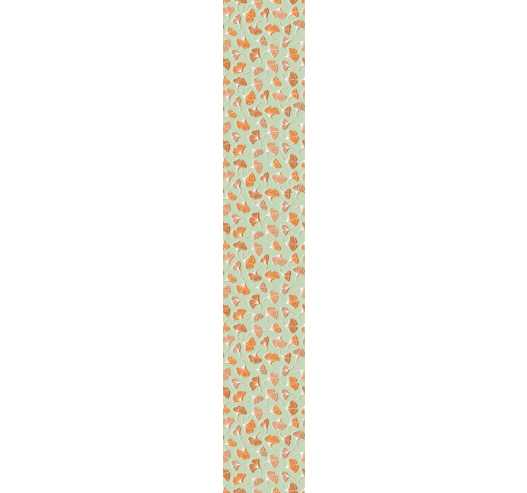Papel de parede folhas padrão de folha de gingko - TenStickers