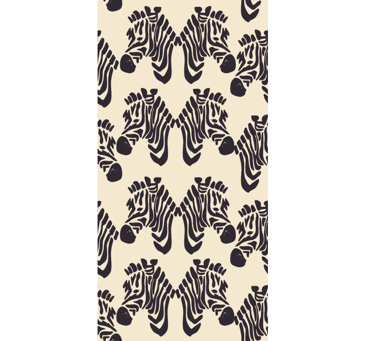 Papel de parede zebra desenho de padrão zebra - TenStickers