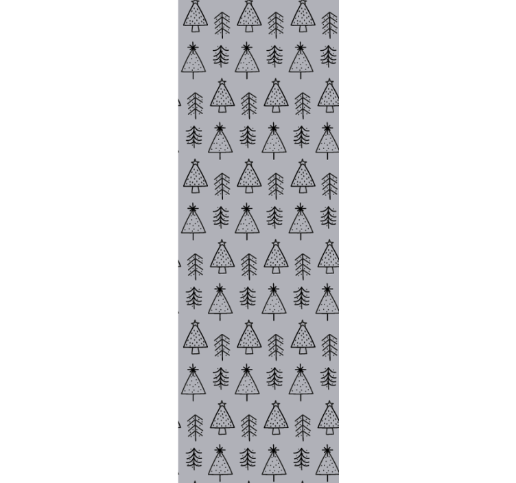 Papel de parede Natal decoração com padrão de pinho - TenStickers