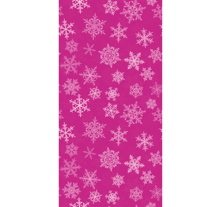 Papel de parede Natal flocos de neve de férias - TenStickers