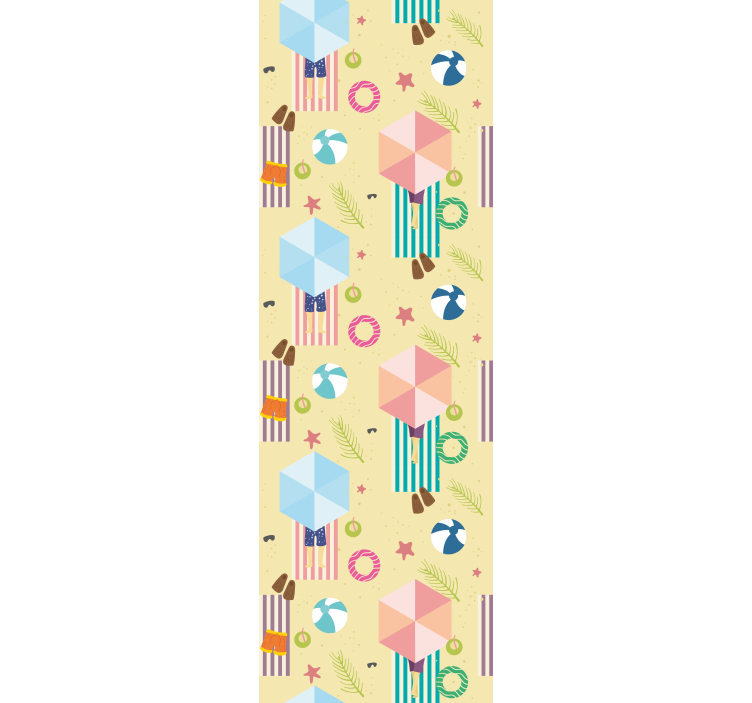 Papel de parede Natal elementos sazonais lúdicos - TenStickers