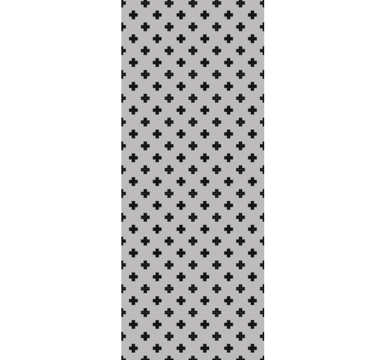 Papel de parede geométrico padrão cruzado - TenStickers