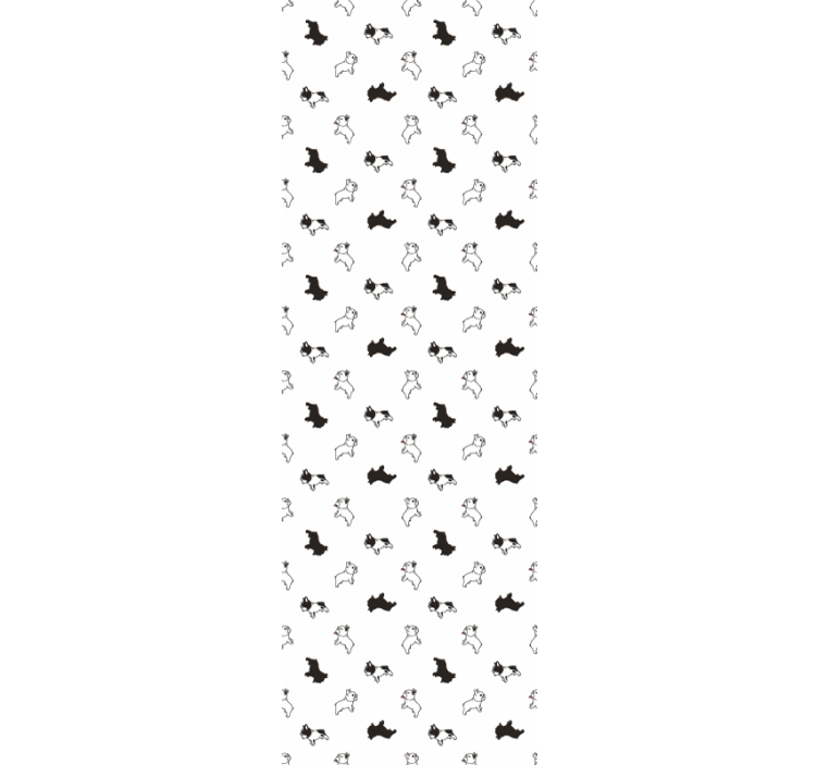 Papel de parede cães padrão de esboços de cachorrinhos - TenStickers