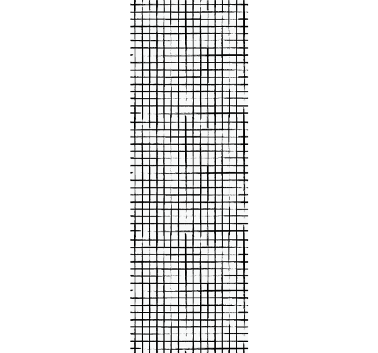 papel de parede formas geométricas padrão de grade - TenStickers