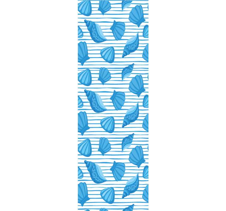 Papel de parede natureza padrões de concha - TenStickers