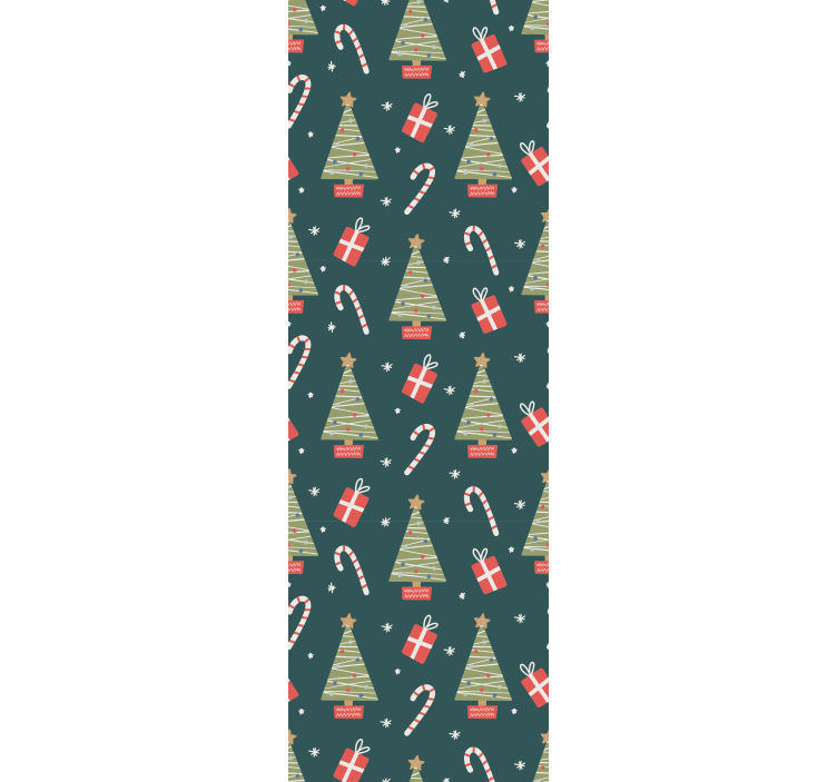 Papel de parede Natal decoração de época festiva - TenStickers