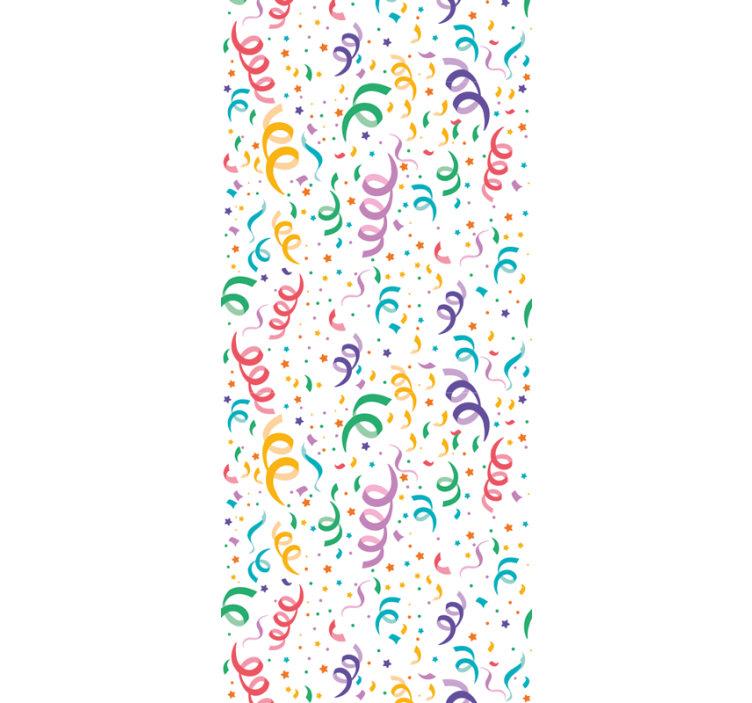 papel de parede quarto de bebé design de confete festivo - TenStickers