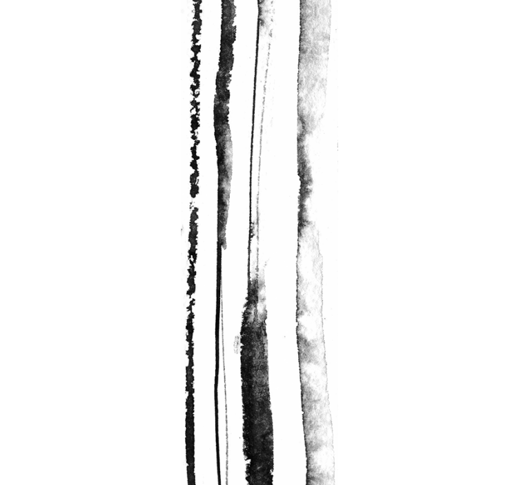 papel de parede vertical padrão orgânico preto e branco - TenStickers