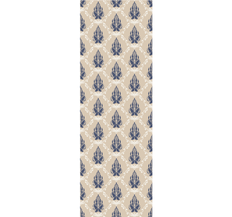 papel de parede barroco motivo floral frondoso - TenStickers