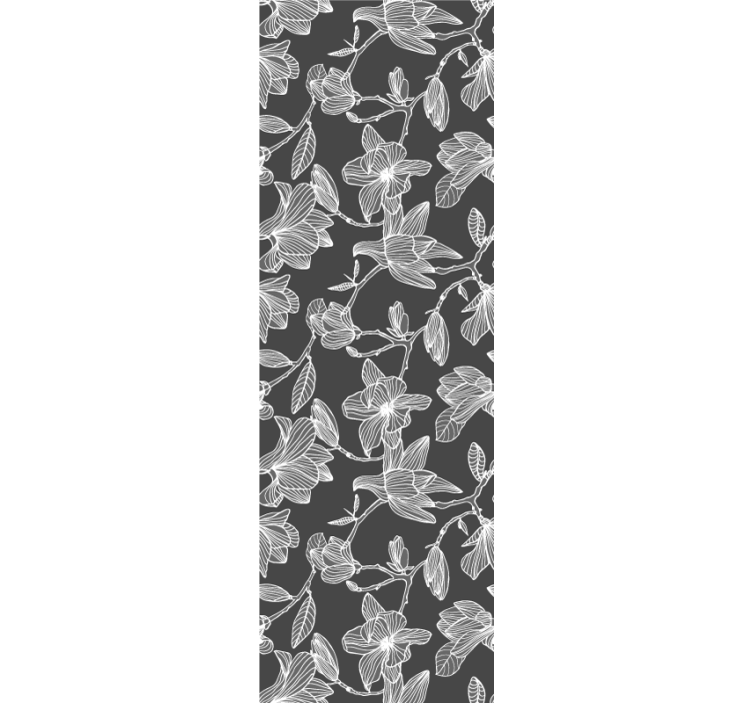 Papel de parede flores composição de flores marrons - TenStickers