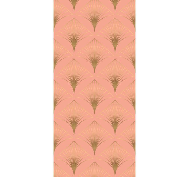 papel de parede floral padrão elegante de palmeiras - TenStickers
