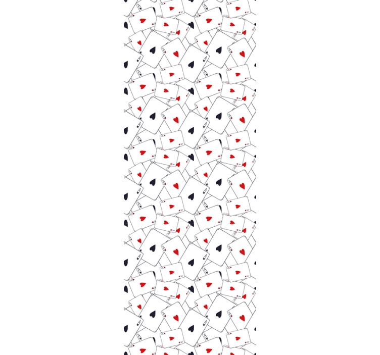 papel de parede letras padrões de cartas de baralho - TenStickers