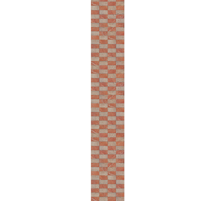 papel de parede para cozinha azulejos geométricos bege - TenStickers