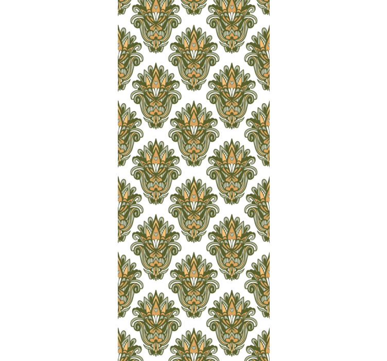 Papel de parede floral estrutura floral elegante - TenStickers