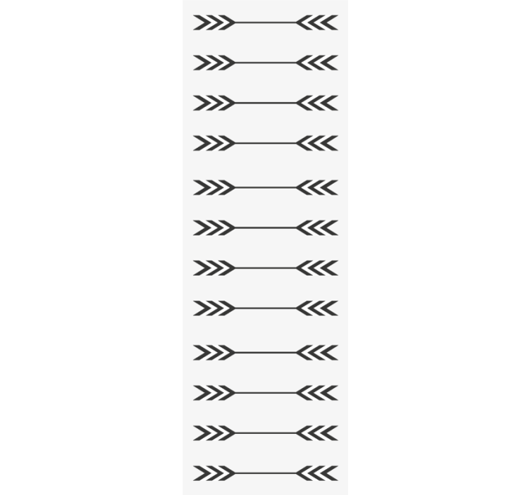 Papel de parede personalizável padrões de setas minimalistas - TenStickers