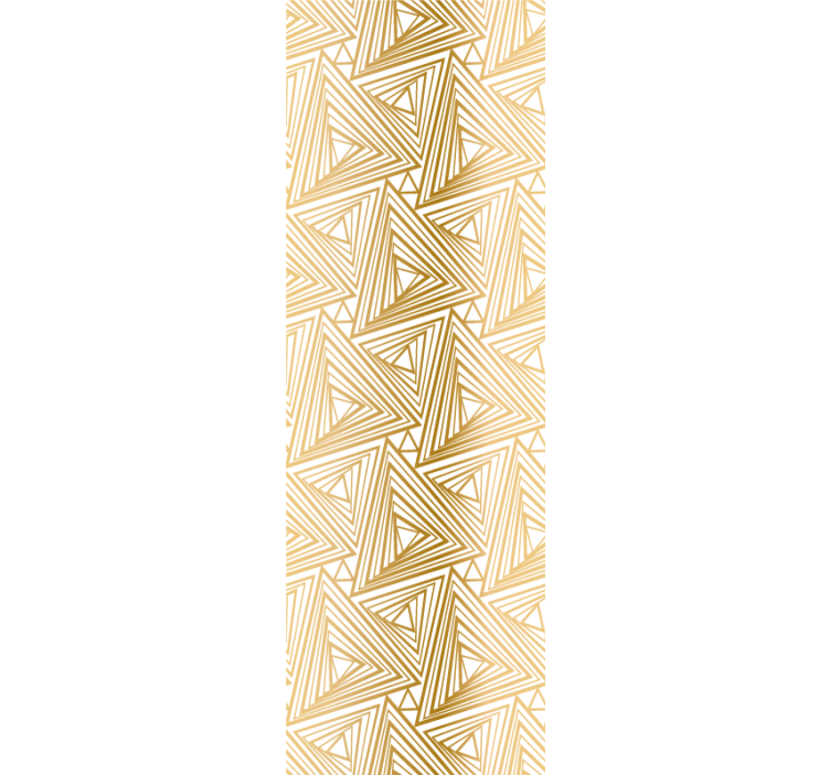 papel de parede triângulos padrão dourado - TenStickers