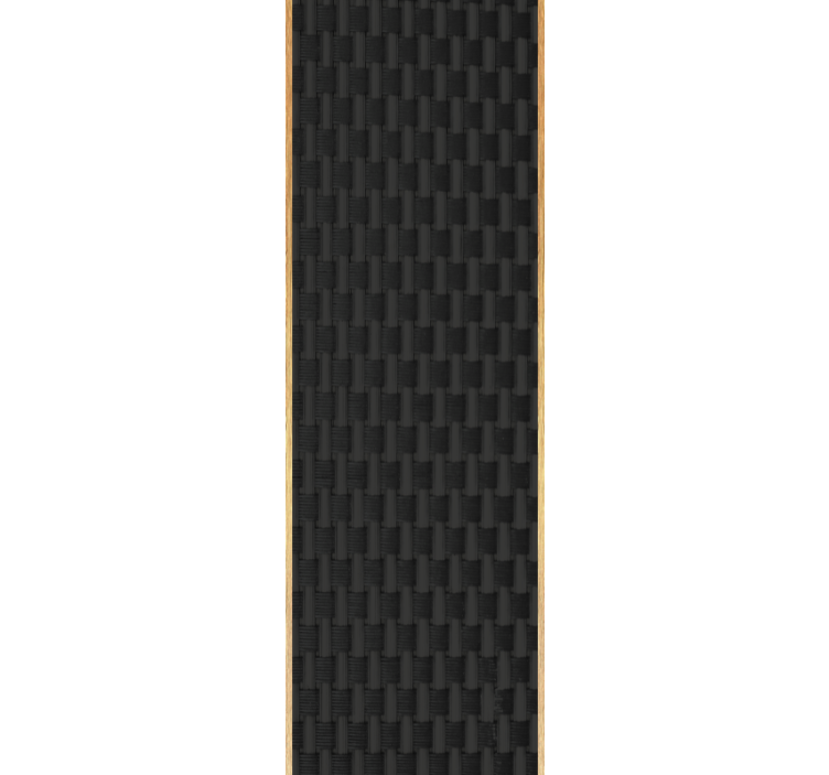 Papel de parede madeira estilo vime francês preto - TenStickers