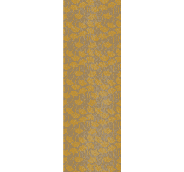 papel de parede clássico Padrão de folhas de ginko estilo vintage - TenStickers