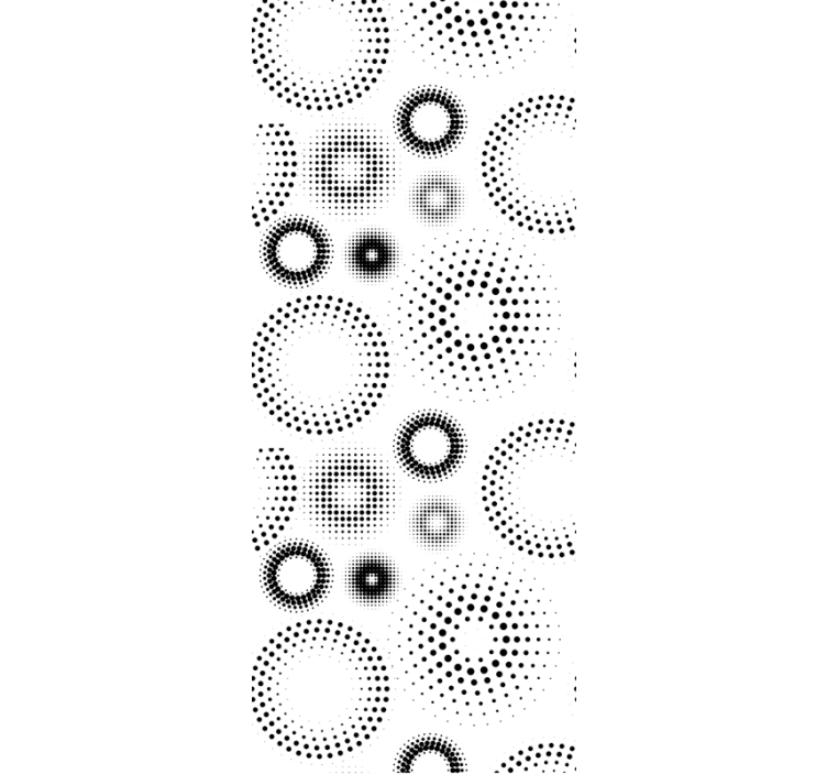 Papel de parede círculos e bolinhas geometria pontilhista - TenStickers