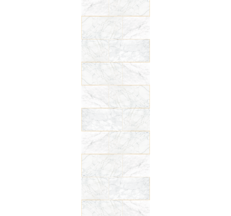 papel de parede mármore azulejos brancos elegantes - TenStickers