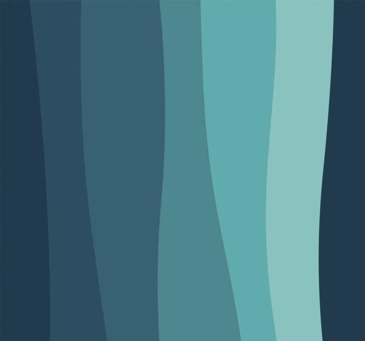 Papel de parede 3D ondas curvas do oceano - TenStickers