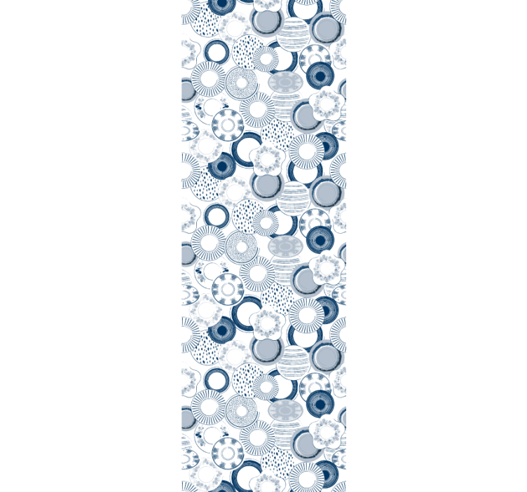 Papel de parede padrão Delftsblauw - TenStickers