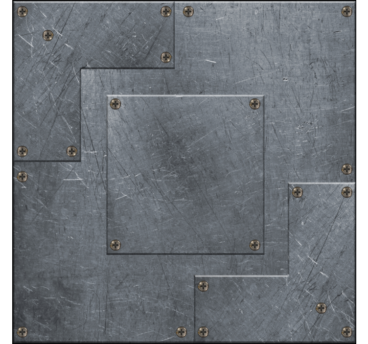 papel de parede infanto juvenil placas de aço - TenStickers