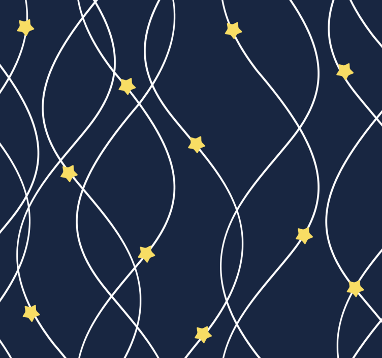 Papel de parede estrelas decoração estrelada geométrica - TenStickers