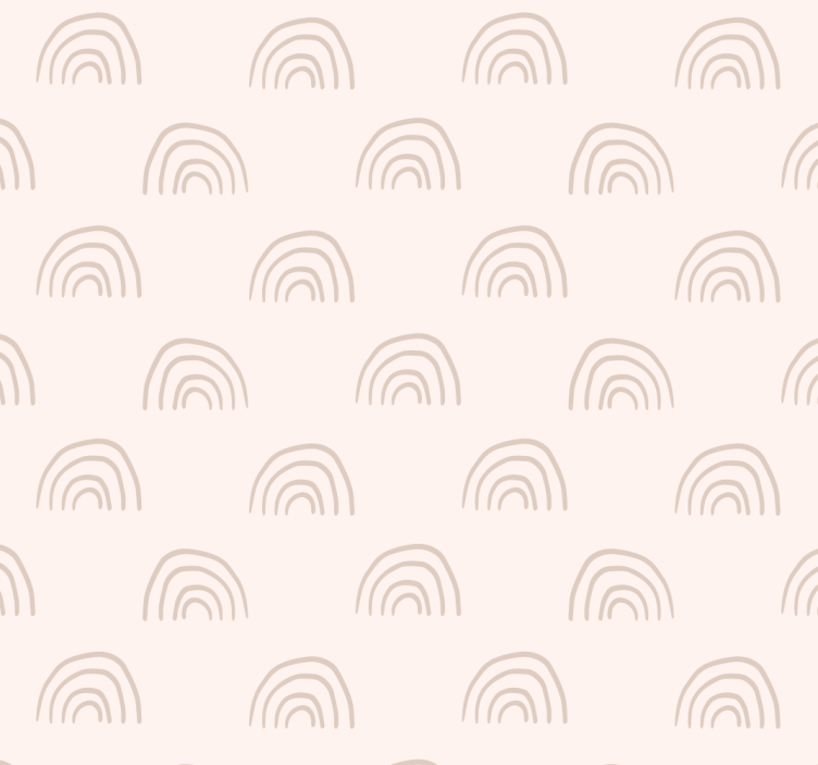 papel de parede quarto de bebé arco-íris minimalista - TenStickers